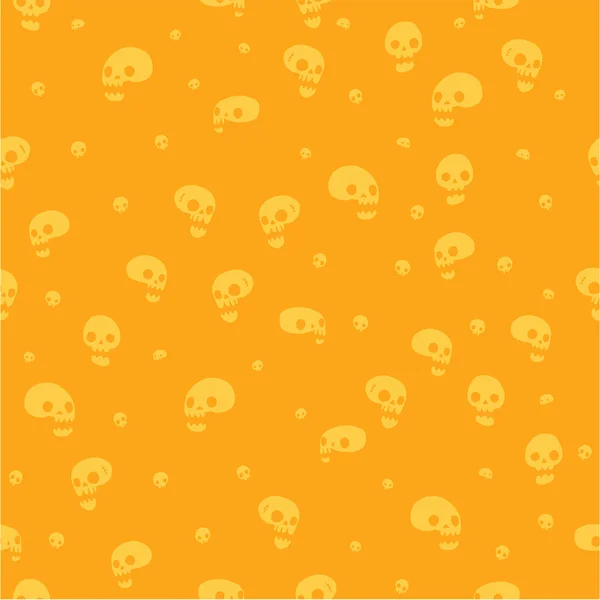 Halloween fél koponya háttér zökkenőmentes minta. — Stock Vector