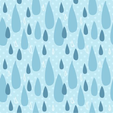 Yağmur su damla seamless modeli