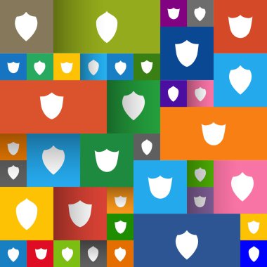 Modern kalkanlar üzerinde düz paneller.