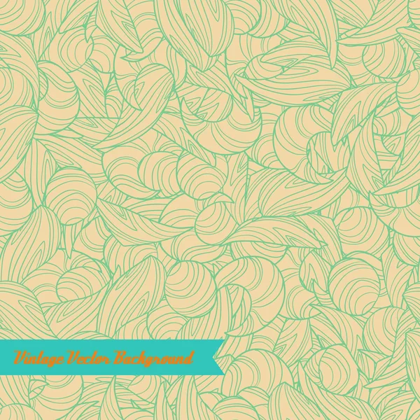 Patrón floral sin costura dibujado a mano — Vector de stock