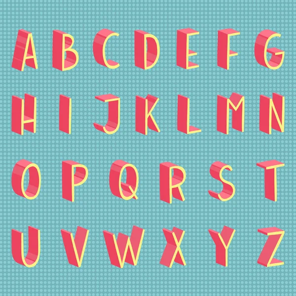 Handgezeichnetes modernes vollständiges Alphabet — Stockvektor