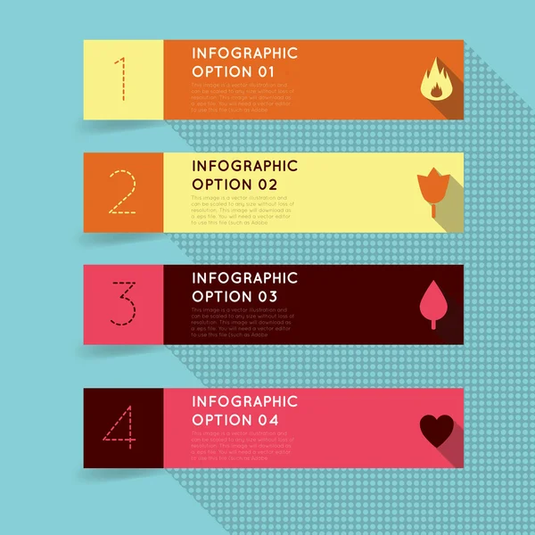 Vintage infografiky možnosti nápisy. — Stockový vektor