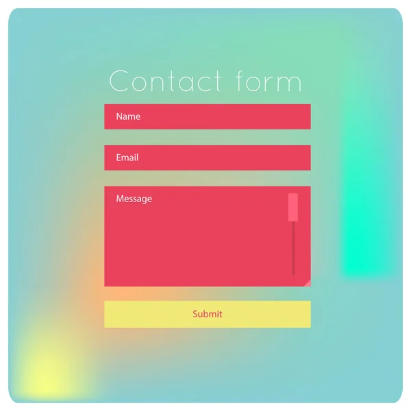 Contact us form modern templates — Stock Vector