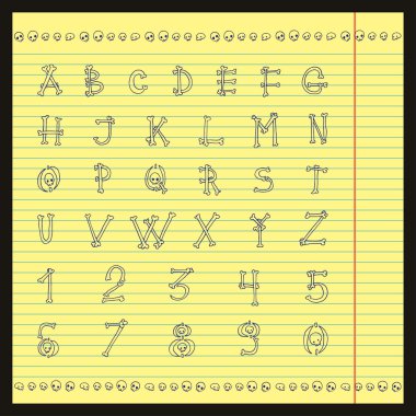 Halloween full alphabet