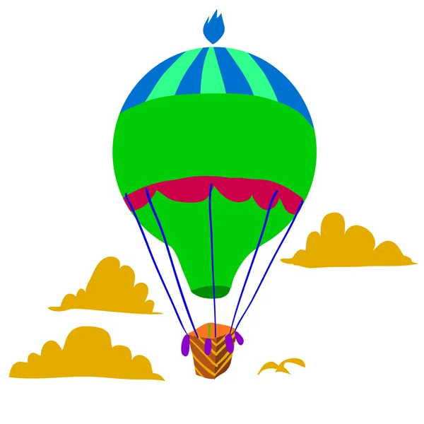 Retro sıcak hava balonu — Stok Vektör