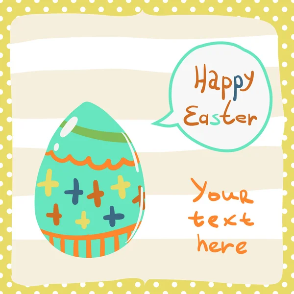 Šťastné Velikonoce pozvání pohlednice — Stockový vektor
