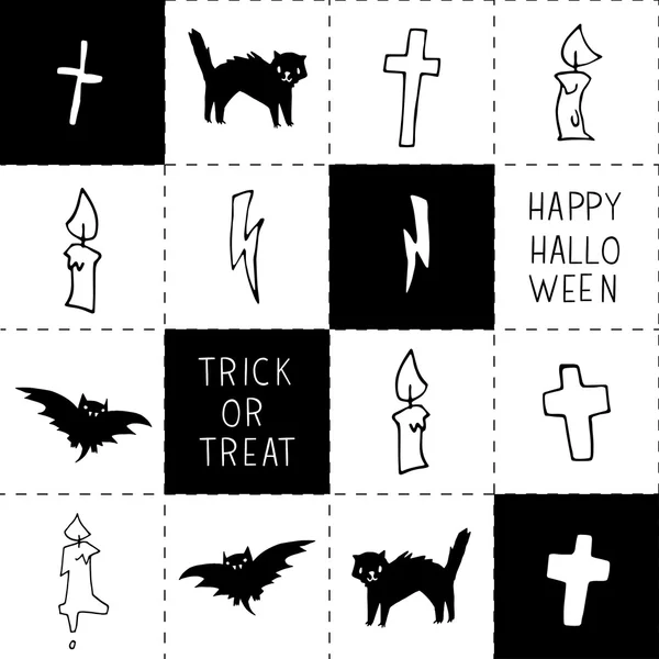 Halloween-Muster für Webseite — Stockvektor