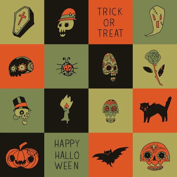 Halloween pattern for web page — Stock Vector