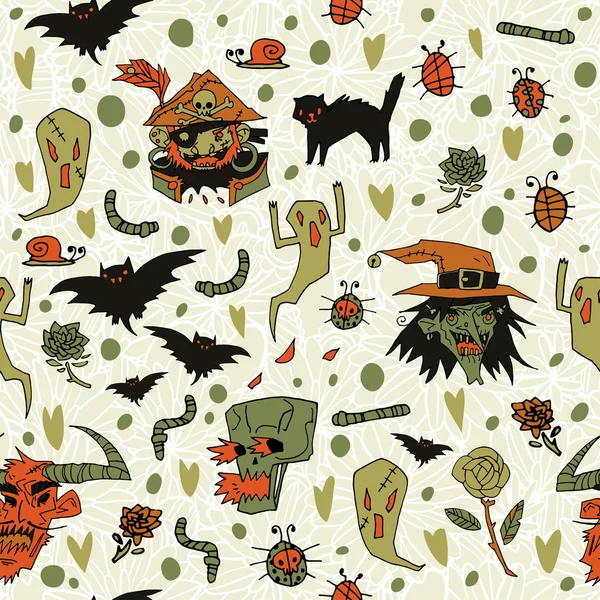 Halloween spooky background. — Stock Vector