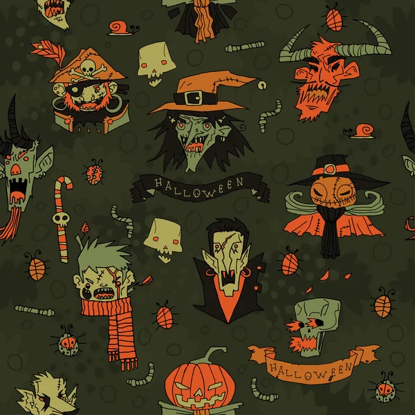 Halloween fundo assustador . — Vetor de Stock