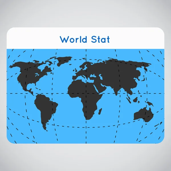 Blå bakgrund illustration av jorden Vektorgrafik