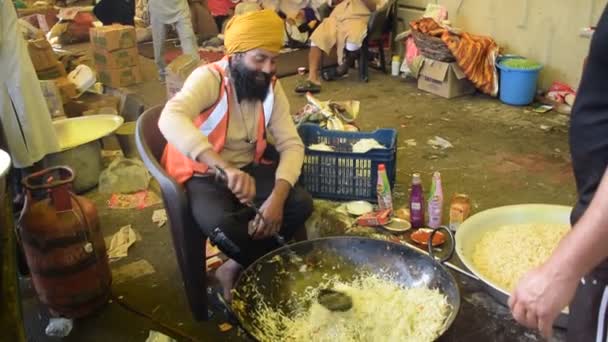 New Delhi Indien December 2020 Indiska Sikher Och Hinduer Från — Stockvideo