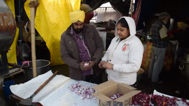 New Delhi Indie Grudnia 2020 Indyjscy Rolnicy Sikh Hinduiści Pendżabu — Wideo stockowe