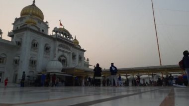 Yeni Delhi Hindistan 23 Ocak 2021 - Gurdwara Bangla Sahib Yeni Delhi, Hindistan 'ın en önde gelen Sih Gurudwara, Bangla Sahib Gurudwara' sıdır.