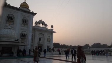 Yeni Delhi Hindistan 23 Ocak 2021 - Gurdwara Bangla Sahib Yeni Delhi, Hindistan 'ın en önde gelen Sih Gurudwara, Bangla Sahib Gurudwara' sıdır.