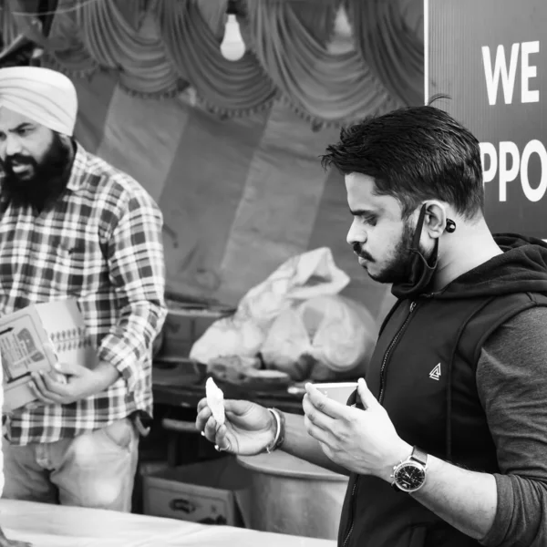 Nueva Delhi India Diciembre 2020 Los Agricultores Indios Sikh Hindúes — Foto de Stock