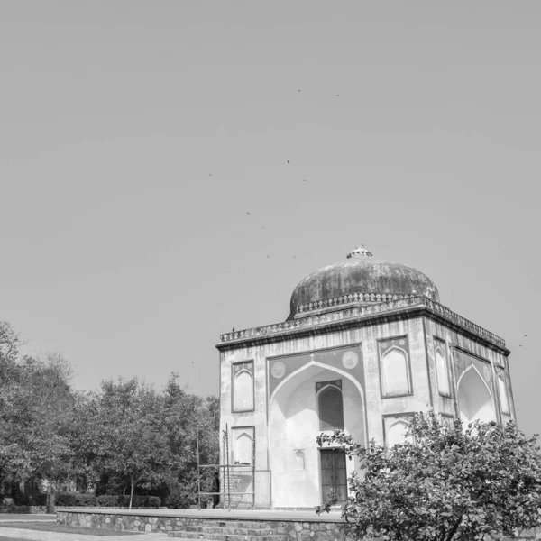 Delhi Deki Sunder Anaokulu Nun Içindeki Mimari Mezarın Içerisinden Bakıldığında — Stok fotoğraf