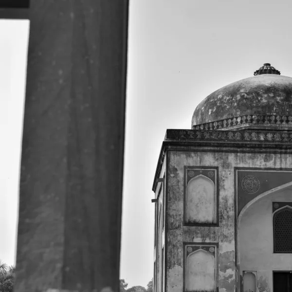 Vista Interna Túmulo Arquitetura Dentro Berçário Sunder Delhi Índia Berçário — Fotografia de Stock