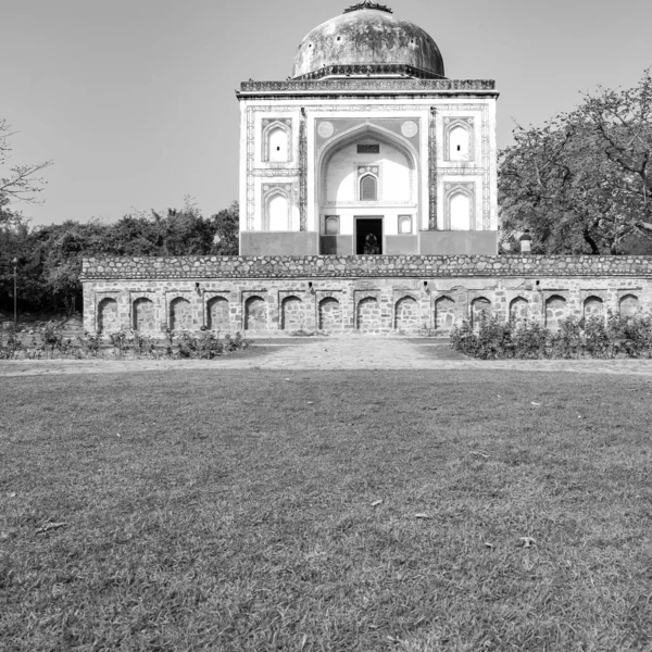 Delhi Deki Sunder Anaokulu Nun Içindeki Mimari Mezarın Içerisinden Bakıldığında — Stok fotoğraf