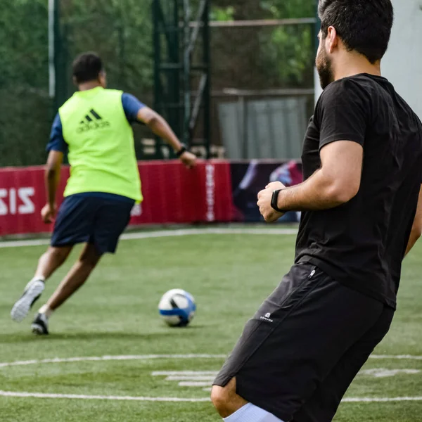 New Delhi India Luglio 2019 Calciatori Della Squadra Calcio Locale — Foto Stock