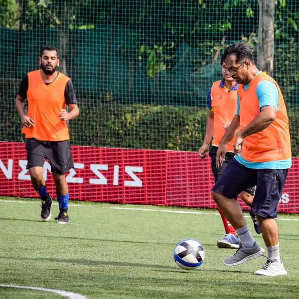 New Delhi India Luglio 2019 Calciatori Della Squadra Calcio Locale — Foto Stock