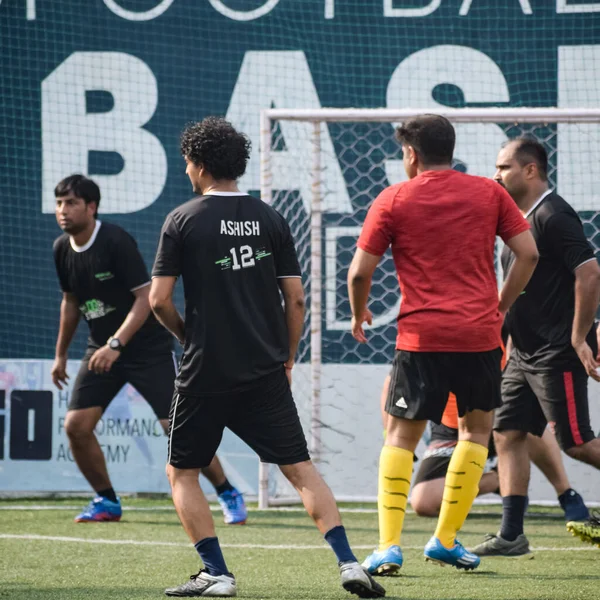 New Delhi India Luglio 2019 Calciatori Della Squadra Calcio Locale — Foto Stock