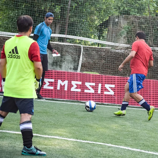 New Delhi India Luglio 2019 Calciatori Della Squadra Calcio Locale — Foto Stock