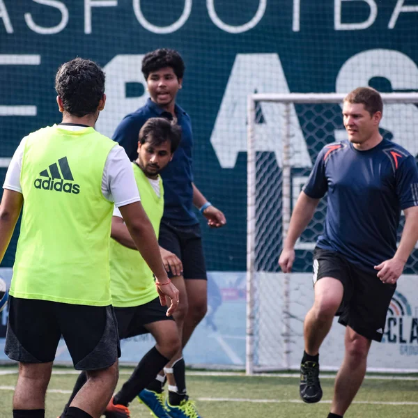 New Delhi India Luglio 2019 Calciatori Della Squadra Calcio Locale — Foto Stock