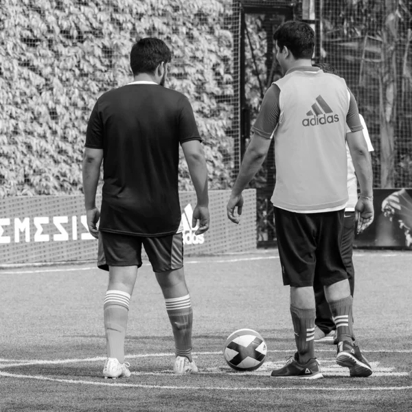 Delhi India Julio 2019 Futbolistas Del Equipo Local Fútbol Durante — Foto de Stock