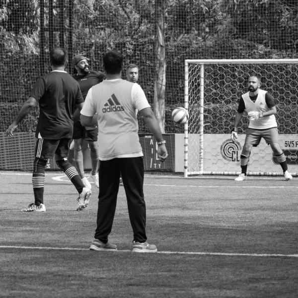 Delhi India Julio 2019 Futbolistas Del Equipo Local Fútbol Durante — Foto de Stock