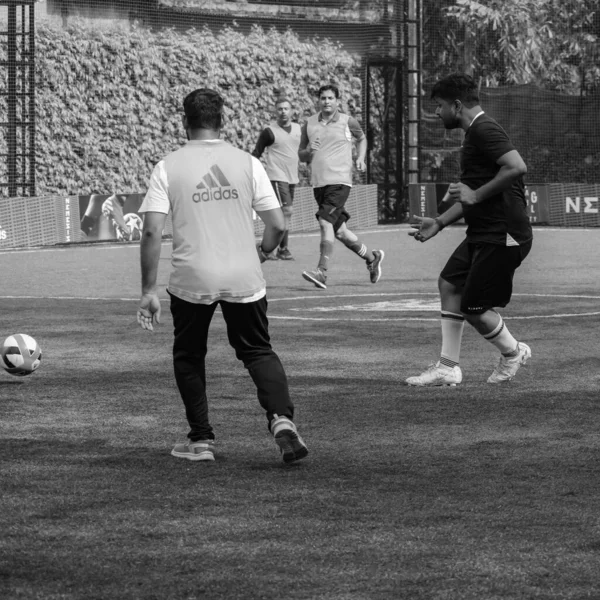 Delhi India Julio 2019 Futbolistas Del Equipo Local Fútbol Durante —  Fotos de Stock