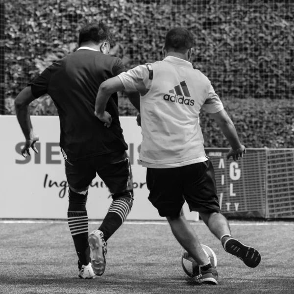 Delhi India Julio 2019 Futbolistas Del Equipo Local Fútbol Durante —  Fotos de Stock