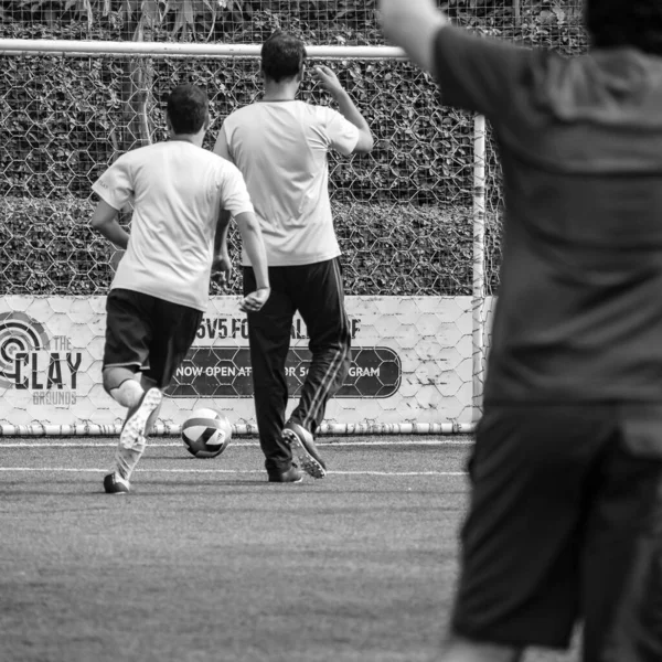 Delhi India Julio 2019 Futbolistas Del Equipo Local Fútbol Durante —  Fotos de Stock