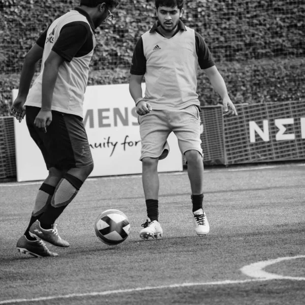 Delhi India Julio 2019 Futbolistas Del Equipo Local Fútbol Durante — Foto de Stock