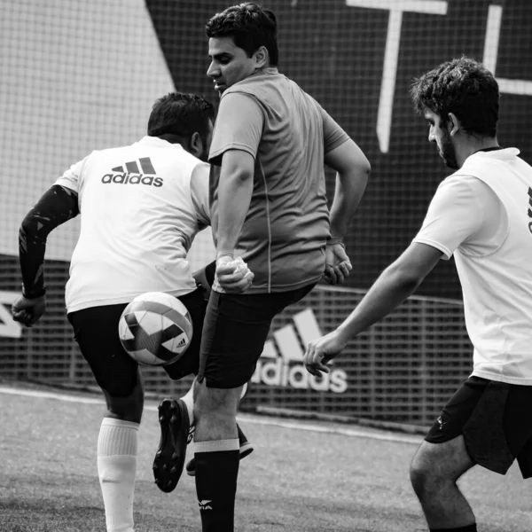 Delhi India Julio 2019 Futbolistas Del Equipo Local Fútbol Durante —  Fotos de Stock