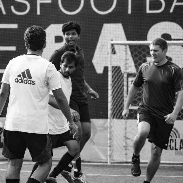 Delhi Inde Juillet 2019 Les Footballeurs Équipe Locale Football Lors — Photo