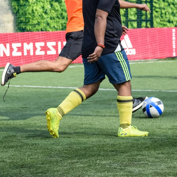 New Delhi India July 2019 Footballers Local Football Team Game — Stock Photo, Image