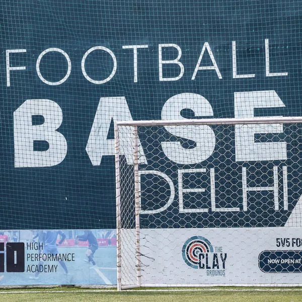 Neu Delhi Indien Juli 2018 Fußballer Der Lokalen Fußballmannschaft Während — Stockfoto