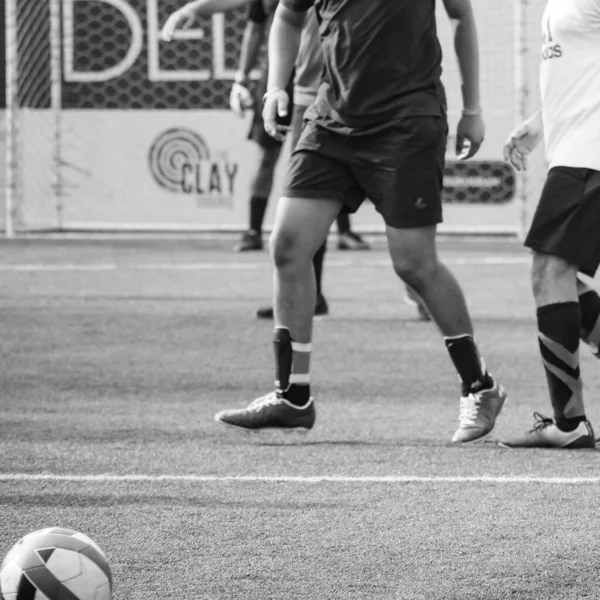 Delhi India Julio 2018 Futbolistas Del Equipo Local Fútbol Durante —  Fotos de Stock