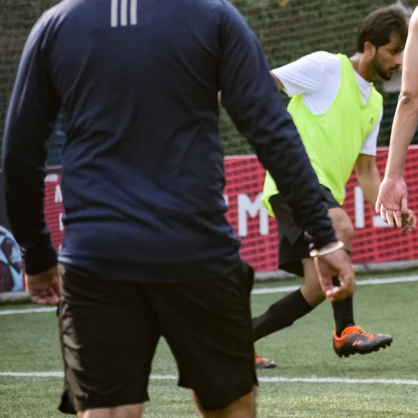 Delhi India July 2018 Footballers Local Football Team Game Regional — Stock Photo, Image