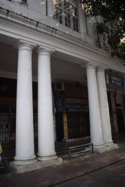 Delhi, India, September 09 2025 - Famous business district Connaught Place know as CP Delhi in the centre of New Delhi India with Offices, Banks and Shopping. British style architecture CP