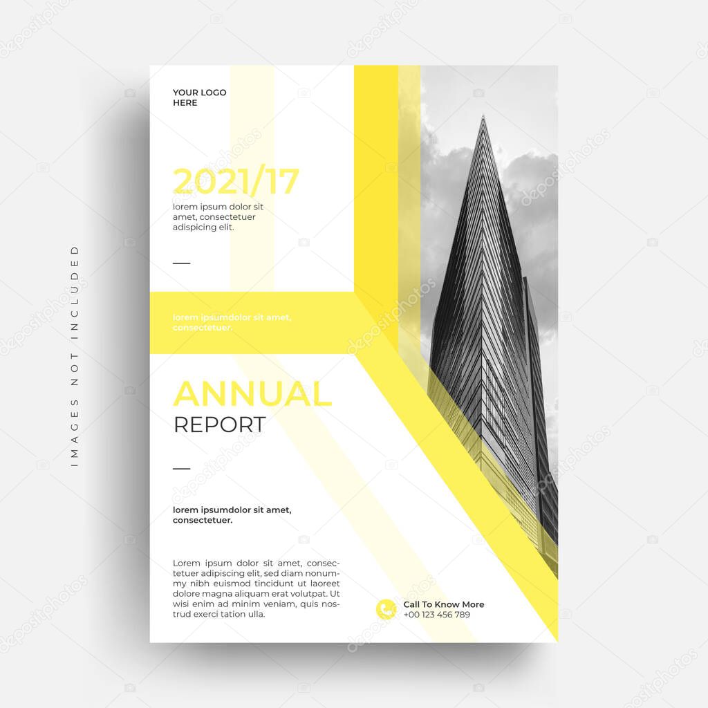 modern business corporate annual report flyer brochure cover design