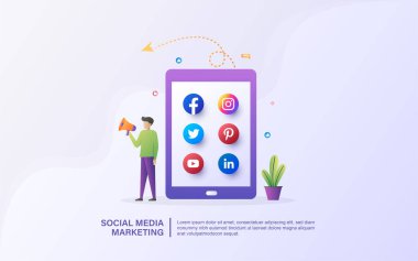 Pazarlamacılar sosyal medyada ürünleri tanıtıyorlar. Sosyal medya pazarlaması, çevrimiçi reklamcılık, medya tanıtımı, hedef pazarların bulunması, tüketicilerle iletişim, kamu ile etkileşim.