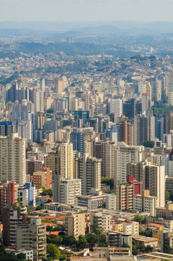 Belo Horizonte, Minas Gerais, Brezilya 27 Haziran 2008. Birçok binayla birlikte şehir manzarası. JPG