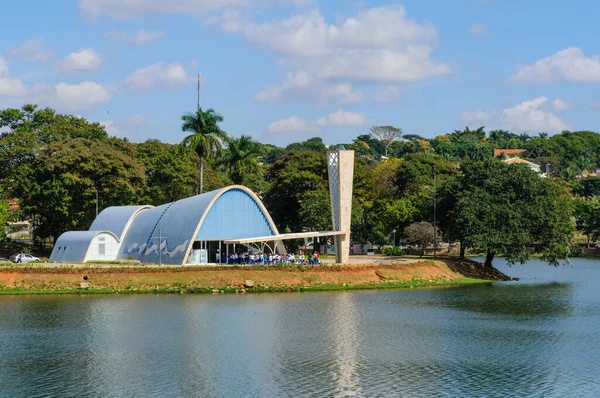 Iglesia San Francisco Assis Pampulha Orillas Laguna Pampulha Belo Horizonte — Foto de Stock