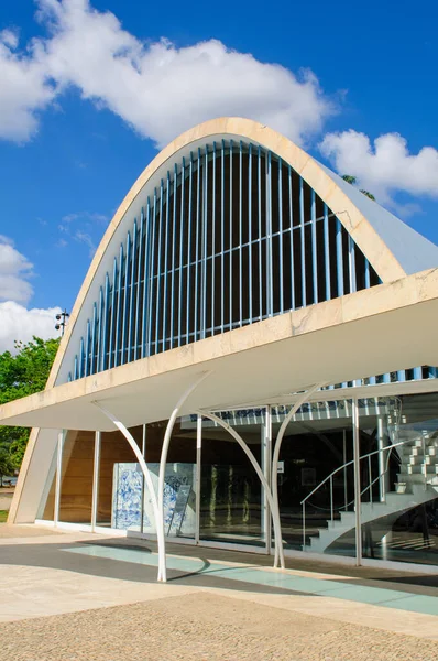 Iglesia San Francisco Assis Pampulha Orillas Laguna Pampulha Belo Horizonte —  Fotos de Stock