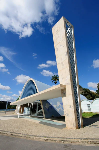 Kostel Sao Francisco Assis Pampulha Březích Pampulha Lagoon Belo Horizonte — Stock fotografie