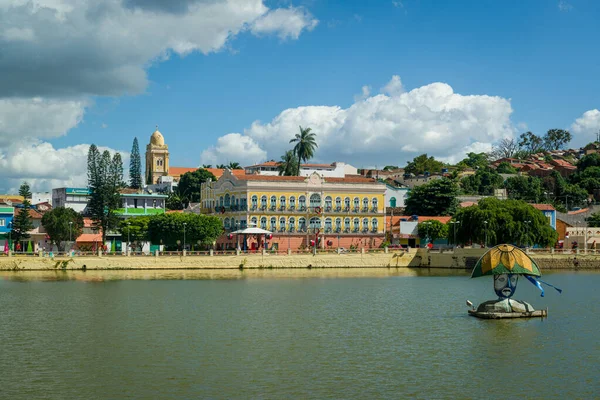 Triunfo Pernambuco State Brazil 2020年12月28日閲覧 ジョアオ バルボサ湖を中心とした街の景色 — ストック写真