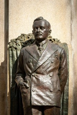 Joao Pessoa, Paraba Eyaleti, Brezilya 10 Mart 2010. Şehir merkezinin havadan görünüşü özellikle Solon de Lucena parkının gölüne vurgu yapıyor..