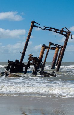 Altair gemisi, 1 Nisan 2003 'te Brezilya, Rio Grande do Sul, Cassino sahilinde karaya oturdu..